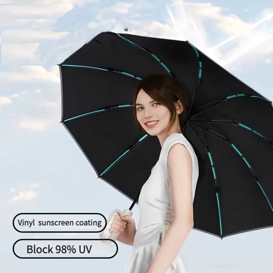 20 Bones 105CM Windproof Automatic Folding Umbrella Strong Reinforced Large Buckle Handle Water And Wind ResistantM251122