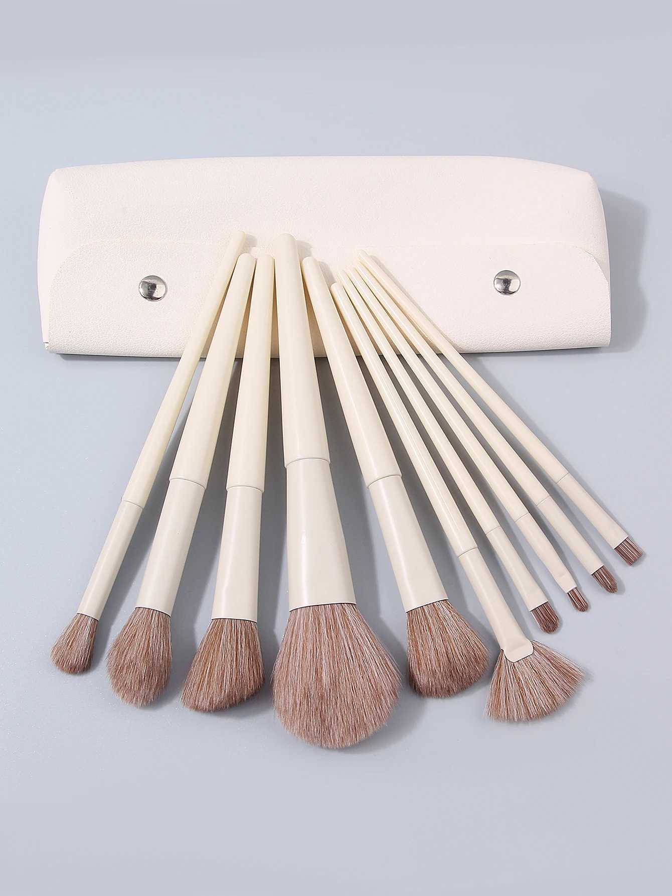 11PCS Beginner Makeup Brush Set with makeup bag soft bristle blush brush eyeshadow brush portable travel makeup tools C251122