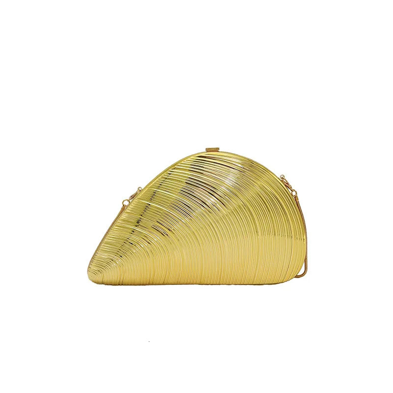 PVC Golden Shell Crossbody Bag Selling Creative Womens Crossbody Bag Valentines Day Party Womens Bag 250421