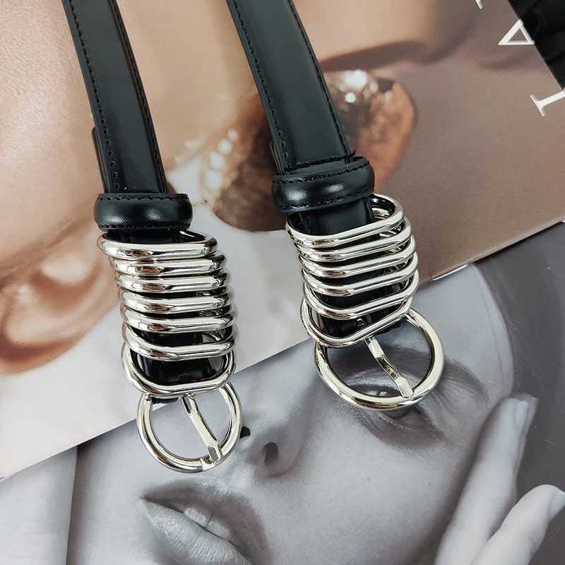 Genuine Leather Designer Belts For Women High Quality Luxury Heavy Punk Black Corset Belt Men Jeans Waistband Unisex J251122