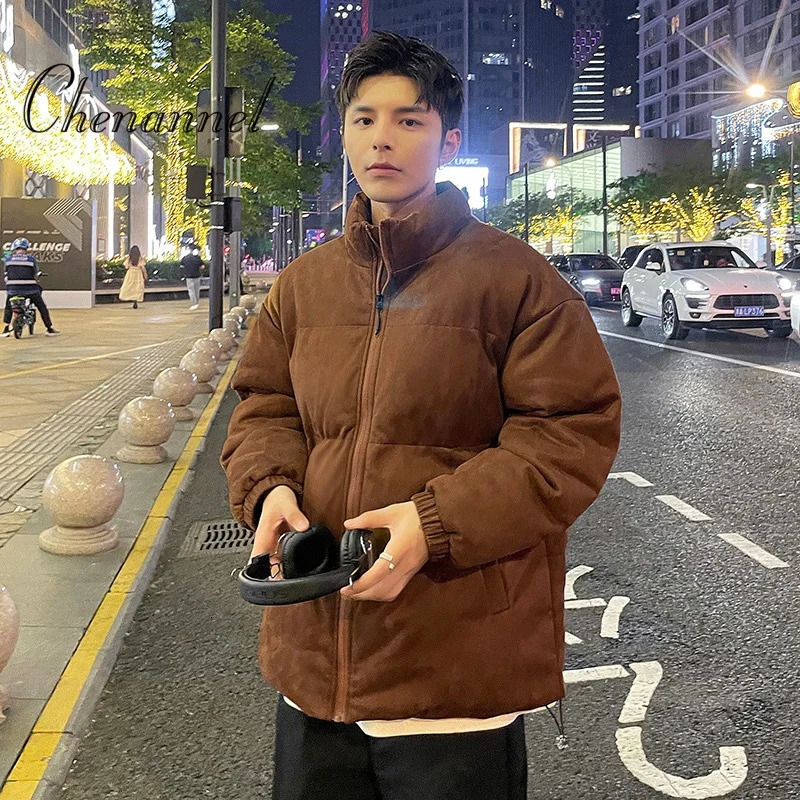 Winter American trendy thick and warm cotton padded jacket loose cool down 251110