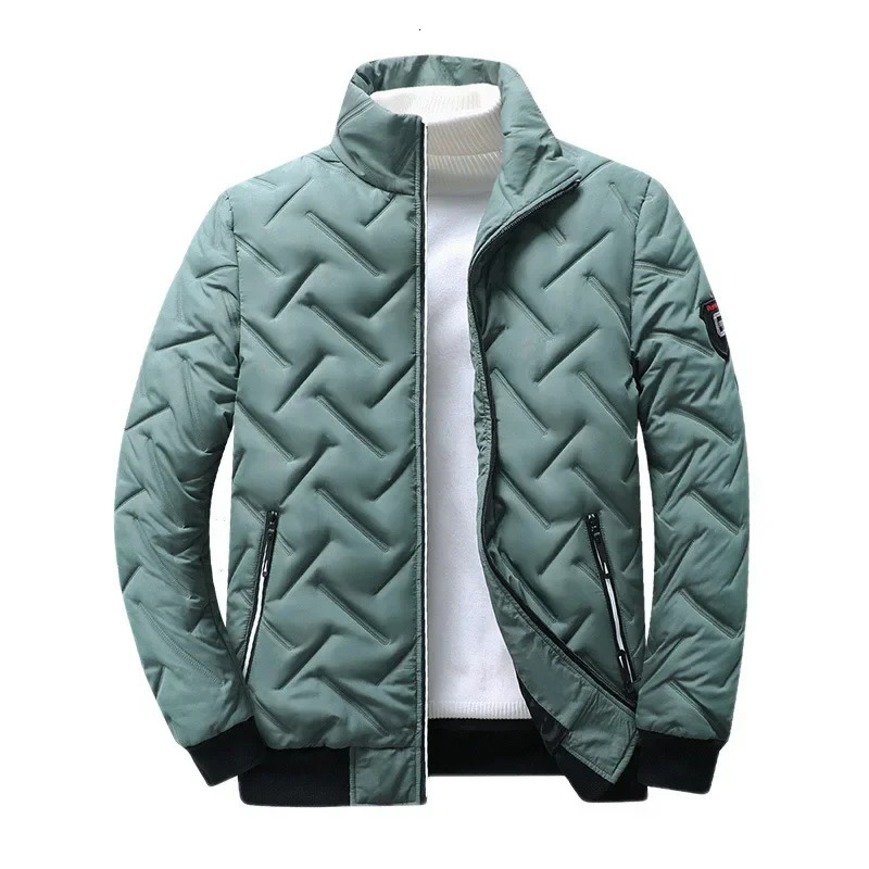 Mens Short Lightweight down Jacket Autumn Winter Style Korean Fashion Cotton Padded Coat Stand Collar for Men 251110