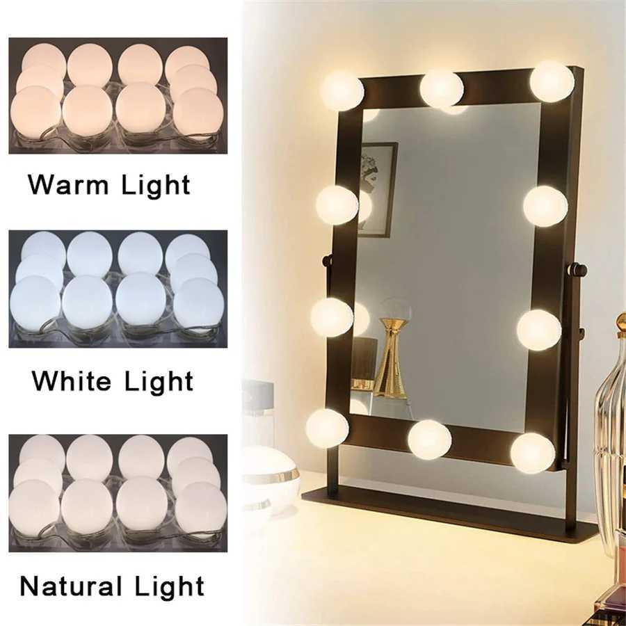 PAMNNY 4/8/10/12 Bulbs LED Vanity Lights USB 5V Professional Makeup Mirror Light Dimming Beauty Fill Light 3 Colors Make Up Lamp M251122