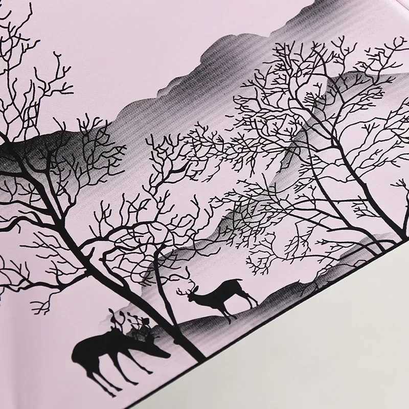 Ink Painting Umbrella ANTI-UV Foldable Umbrella Rain Women Chinese Style Umbrella Windproof Fashion Umbrellas Female GiftM251122