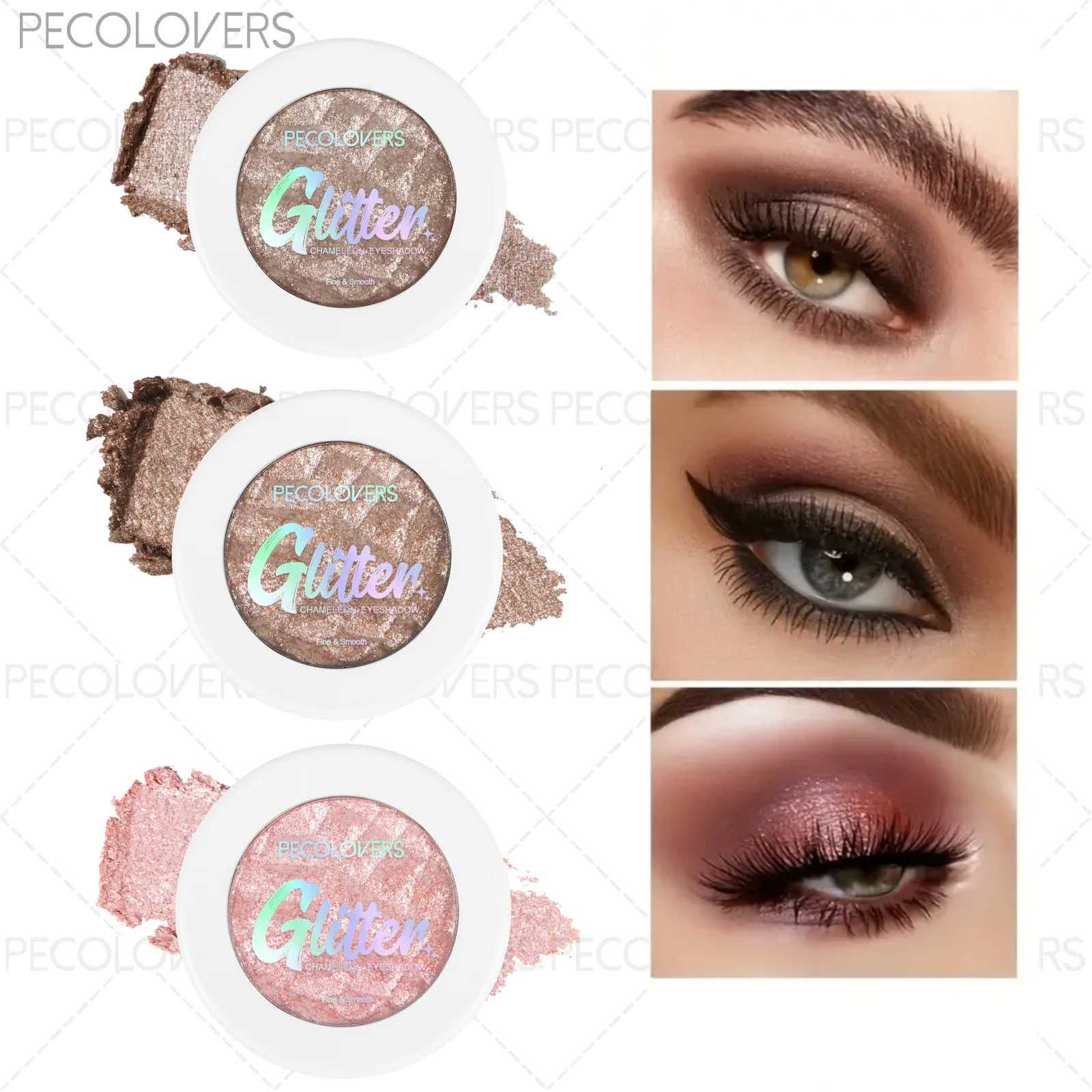 1 Pcs Shiny Eyeshadow Palette Pearly Glitter Eyeshadow Colors Eye-catching Eyeshadow Makeup Music Festival MakeupT251122