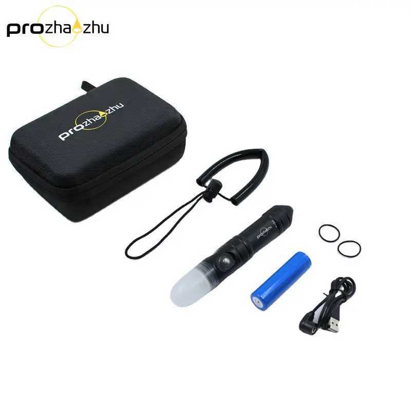 4000 Lumen Beacon Signal LED Diving Light IP68 100M 21700 Rechargeable High Power Diving Strobe C251122