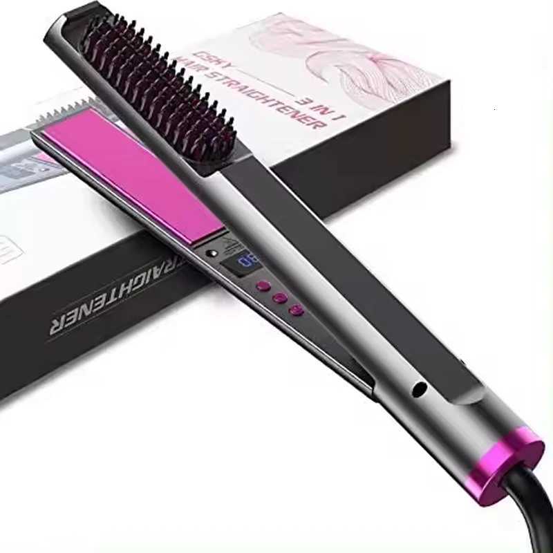 Electric Comb Electric Hair Straightener With Comb Hair Straightener Flat Iron Straightening BrushT251122