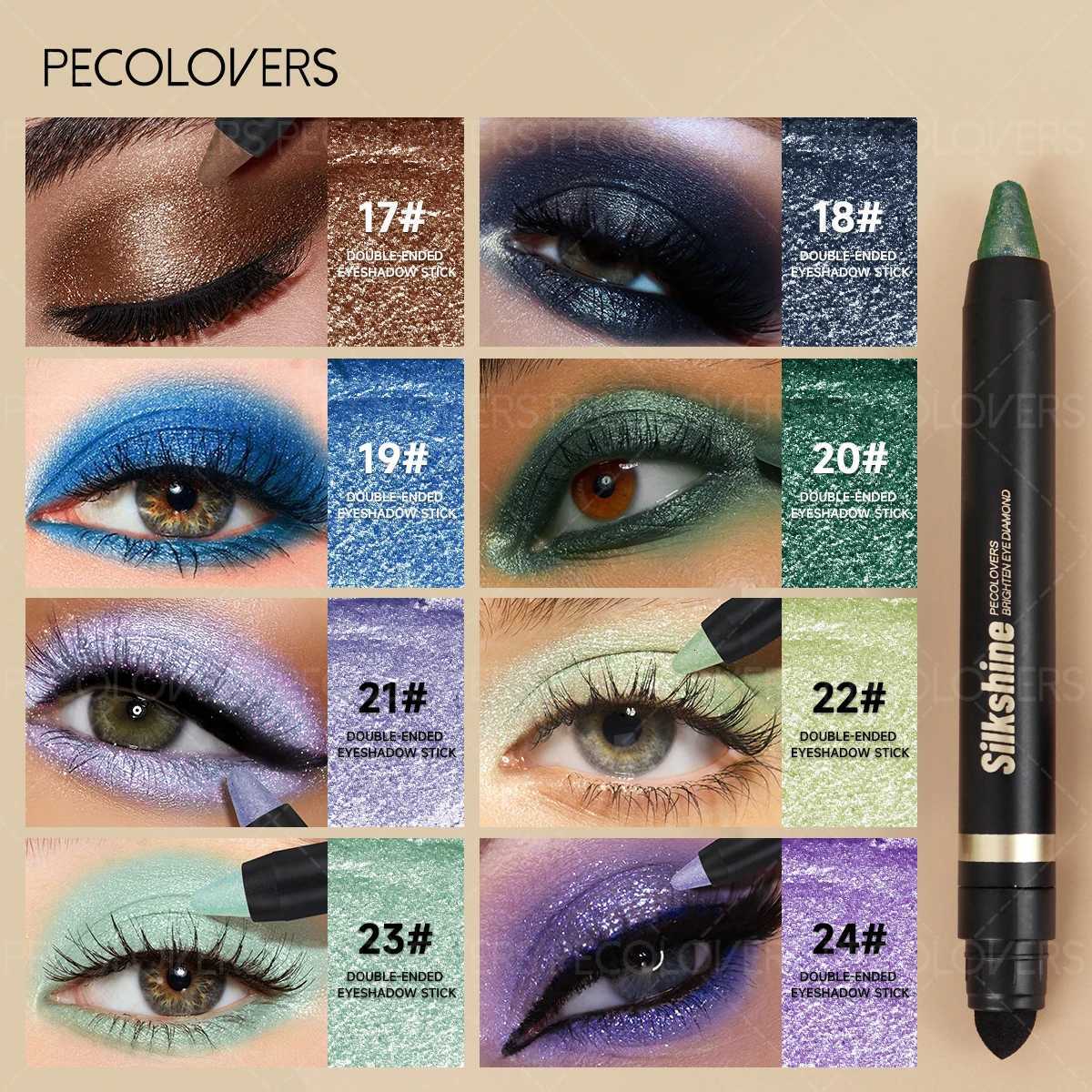 1PC Metal Double Head Eyeshadow Sticks - Soft Waterproof Matte and Glitter Tones The Perfect Christmas Gift for GirlsT251122