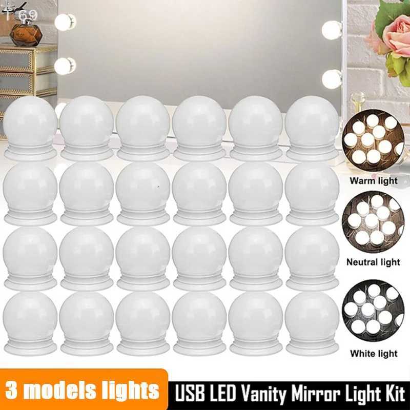 4/6/10 Pcs LED Detachable Bulbs Professional Makeup Mirror Lamp USB Power Cosmetic Mirror Light Vanity Lights M251122
