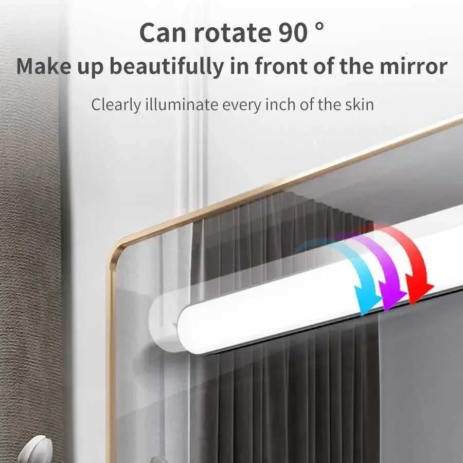 USB Rechargeable LED Mirror Front Makeup Lamp Eye Protection Magnetic Touch Switch Mirror Light Dormitory Selfie Fill Light M251122