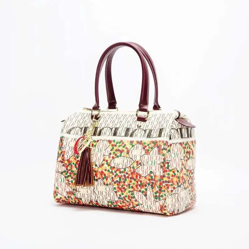 CH Bucket Bag Brand Designer New Ladies Large Capacity Exquisite Floral Pattern Travel Banquet High Grade Handbag
