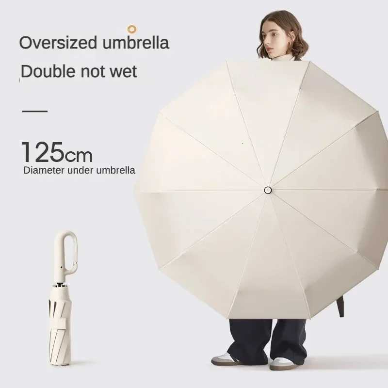 Large 125CM Automatic Folding Umbrella for Men and Women Windproof Strong Sun UV UPF50 Protection Rain Umbrellas TravelM251122