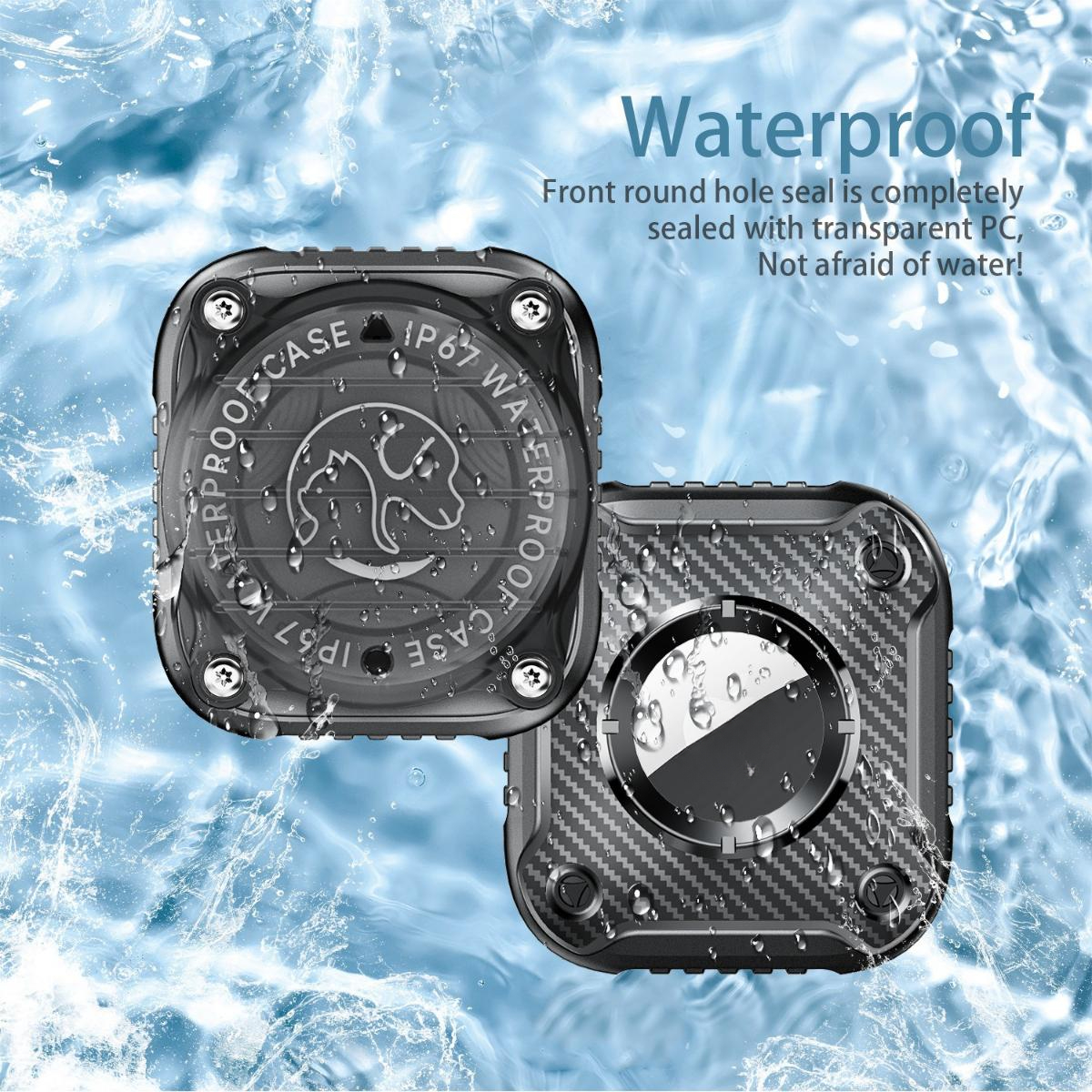New waterproof airtag pet model apple anti-lost device tracking cover dog with collar webbing cat, with dog, with bag