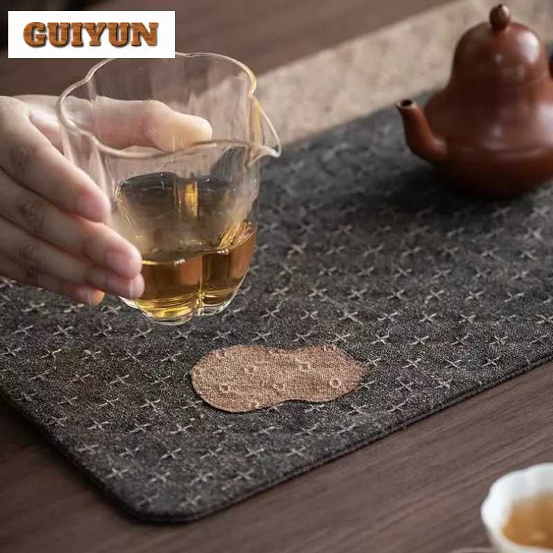Fragrant Cloud Gauze Splicing Fabric Coasters Luxury Hot Pad For Coffee Cups Heat Insulation Placemats Chinese Tea Drinkware C251122