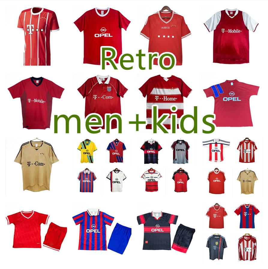 91 93 94 retro BAYERNS Soccer jerseys BayernS Munich Munich Klinsmann 95 96 98 99 Matthaus Classic SANTA CRUZ DAEI PAPIN ELBER 2000 02 05 goalkeeper 10 11 14 17 kids kits