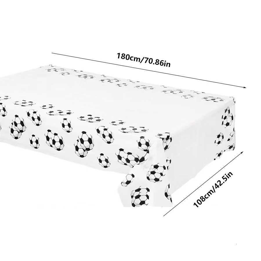 1pc Soccer theme tablecloth Disposable Tableware Soccer party Boys soccer theme tablecloth Birthday Party Supplies C251122