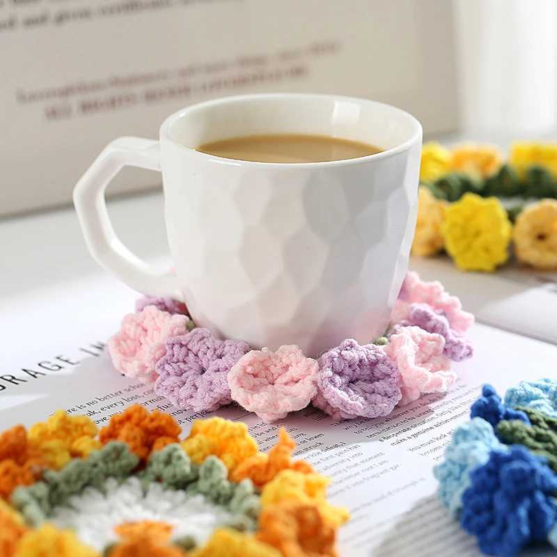 Crochet Coaster Lily Of The Valley Flower Coaster Crochet Flower Placemat Bouquet Cup Pad Coffee Mug Cup Mat Mothers Day Gift C251122