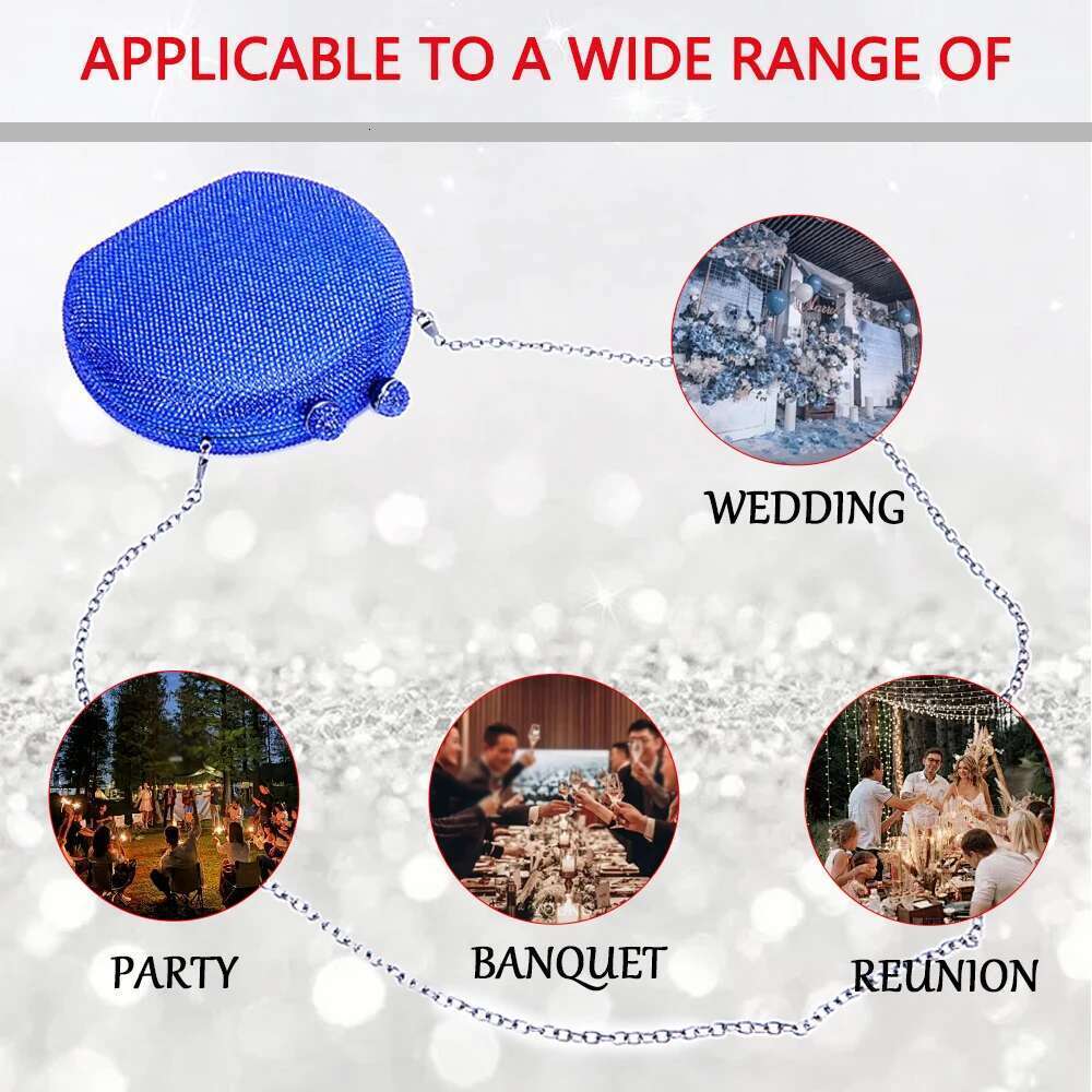 Women's Crystal Rhie Handheld Wedding Party Wallet Birthday Christmas Valentine's Day Gift Banquet Bag designer bag women bag