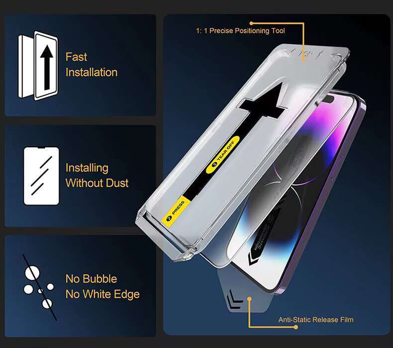 DHGadgets OEM dust removal 9H 3D privacy screen protector tempered glass iPhone 16 15 14 13 12 11 Pro Max XR suitable for Samsung s24 S23 ultra
