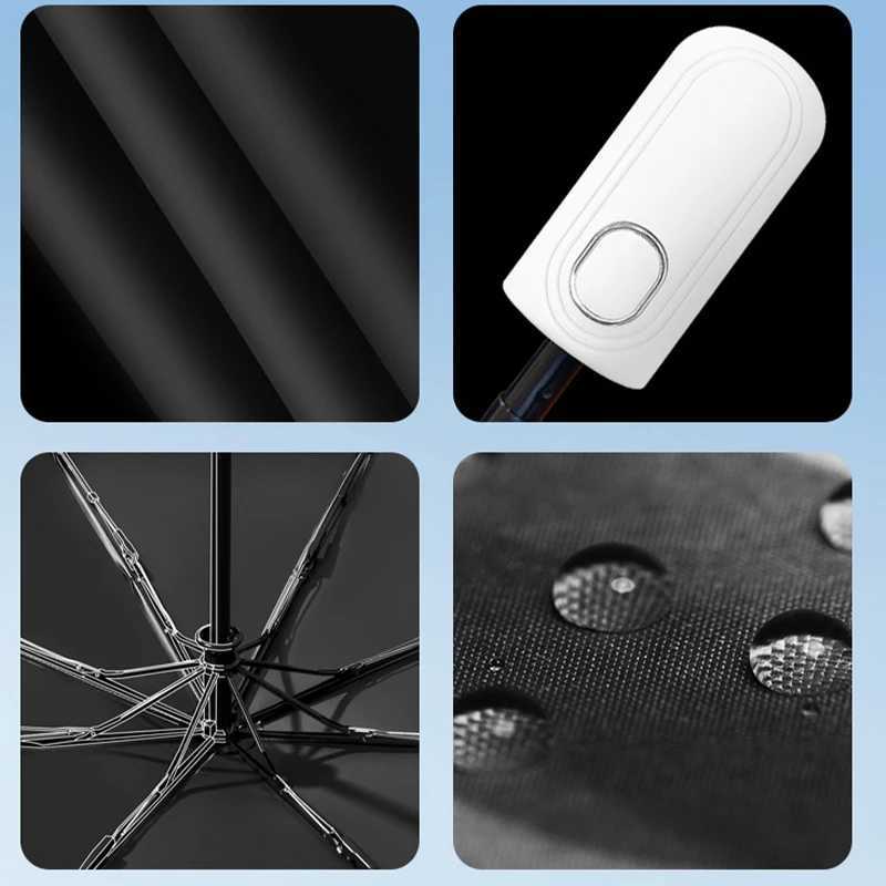 Umbrella Music Cat Fashion Automatic sun umbrellas Wind rain UV resistant Anti rebound portable folding rain umbrella ParasolM251122