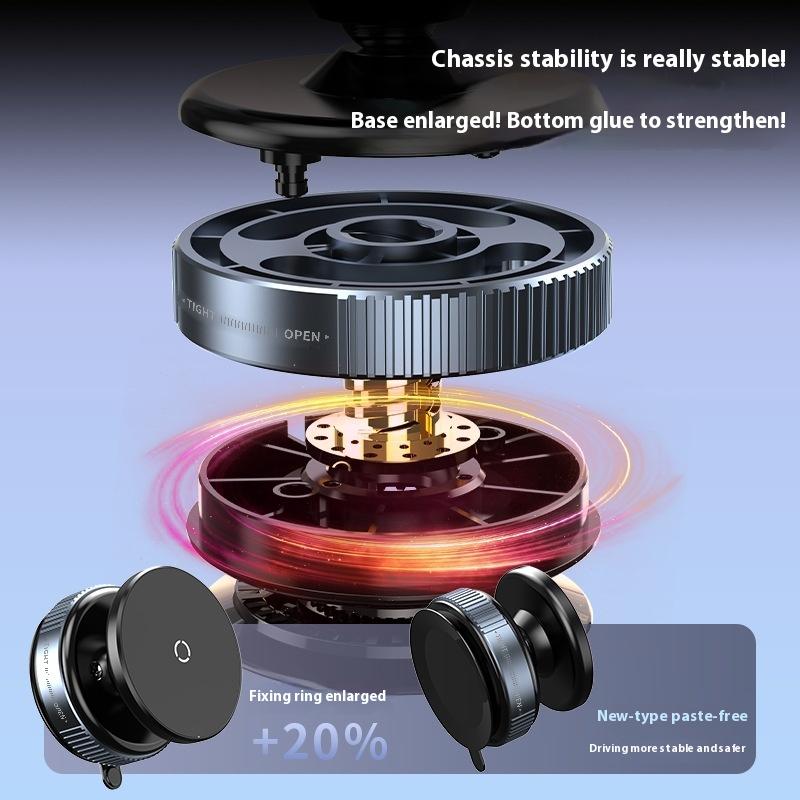 Multifunctional vacuum magnetic mobile phone bracket, suction panel dashboard bracket, lazy wall rotating bracket