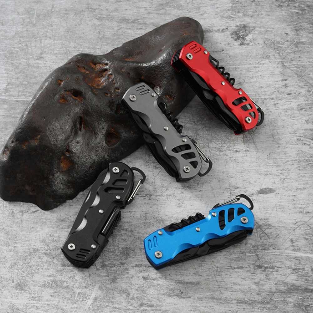 Multifunctional Folding Knife Portable Stainless Steel Pocket Knife Outdoor Camping Emergency Combination Tool Gear J251121