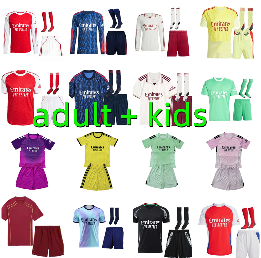 25 26 CALAFIORI SAKA Arsenally soccer jersey 2025 2026 Arsenaljersey MARTINELLI ODEGAARD RICE SALIBA LEWIS-SKELLY G.JESUS GYOKERES EZE football shirt Adult Kids kit