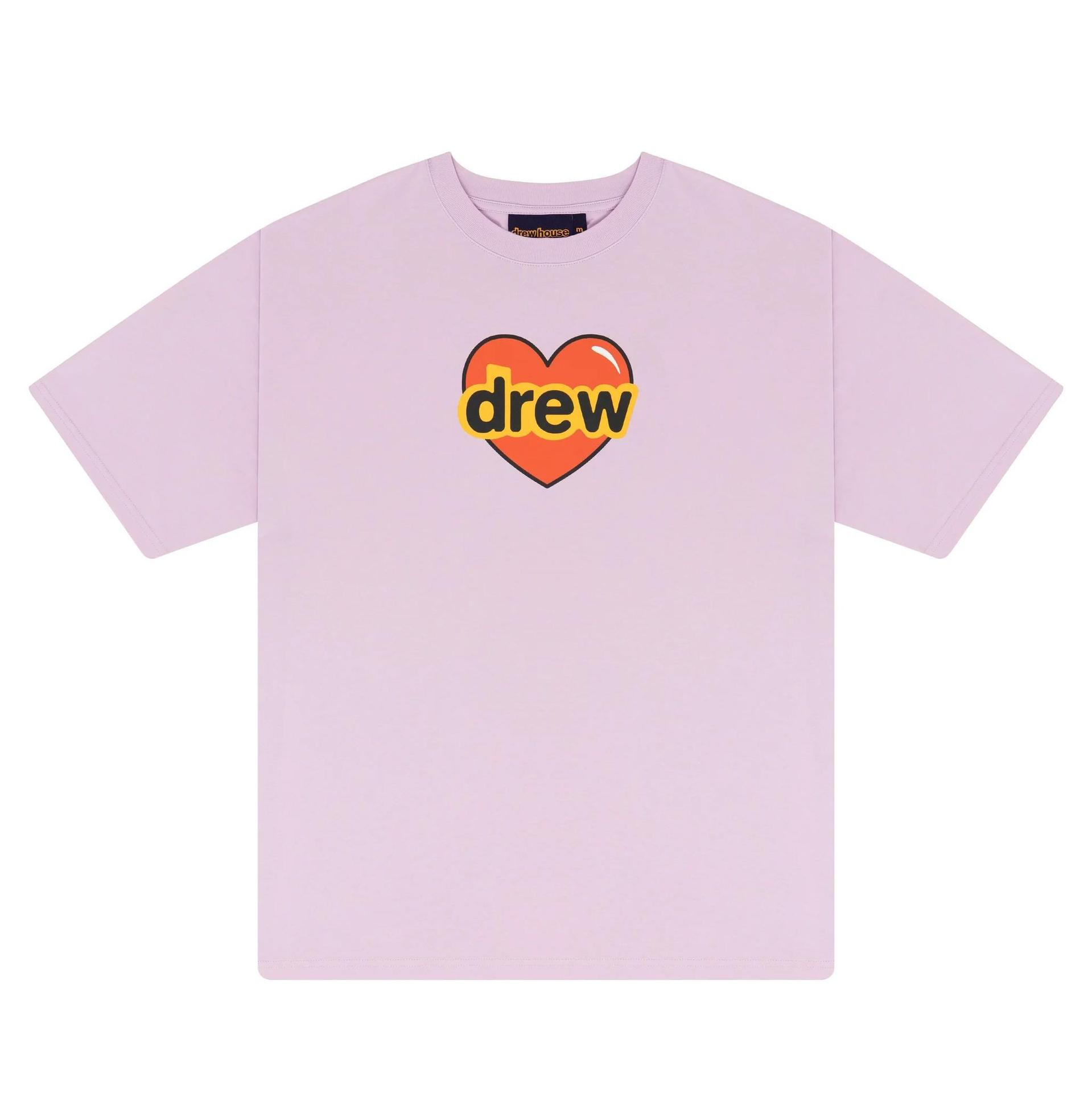 Drew House Drew Love Letter Logo Print Bieber Smiling Face Fashion Brand Loose Simple Versatile Couple Short Sleeve Women's T-shirt Men's