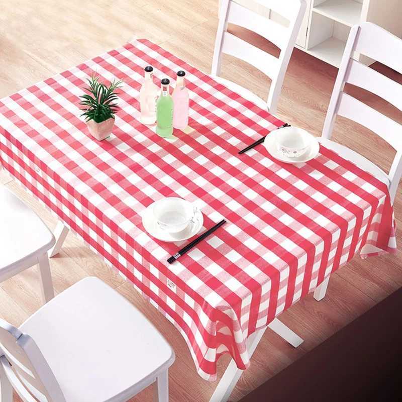 Disposable Thickening Red Checkered Tablecloth Party Weddings Home Decoration C251122