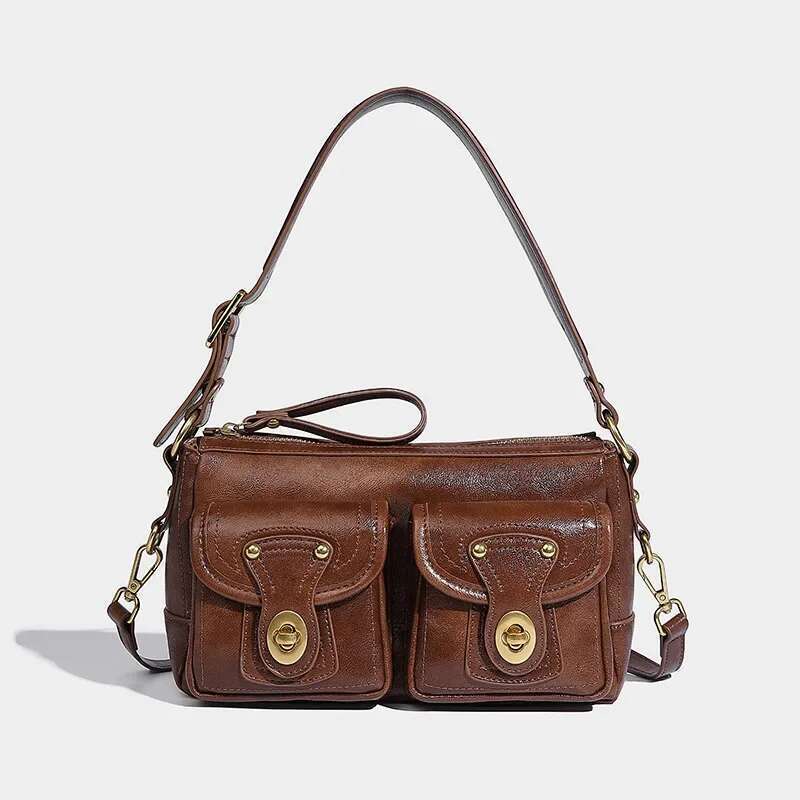 Korean Style Fashionable Versatile Women's Handbag Vintage Niche Design Sensibility Shoulder Bag For Daily Commute