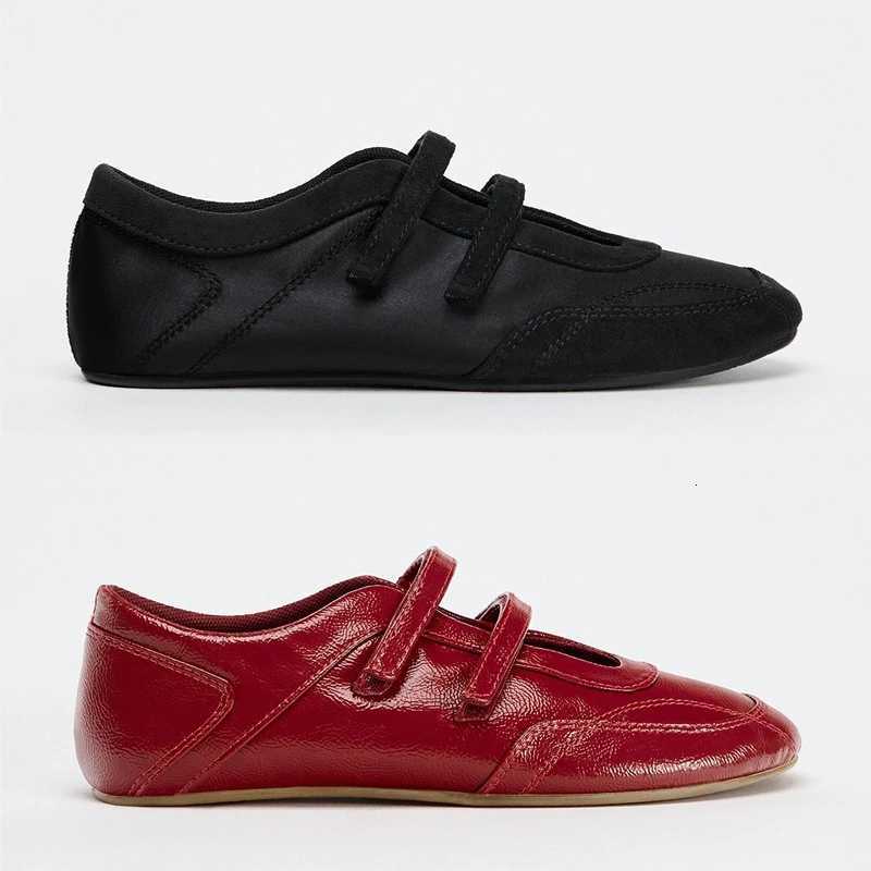 2025 Women Ballet Flats Shoes Comfortable Leather Casual Designer Sneakers Women Spring Autumn Shallow Loafers Zapatos De Mujer X251122