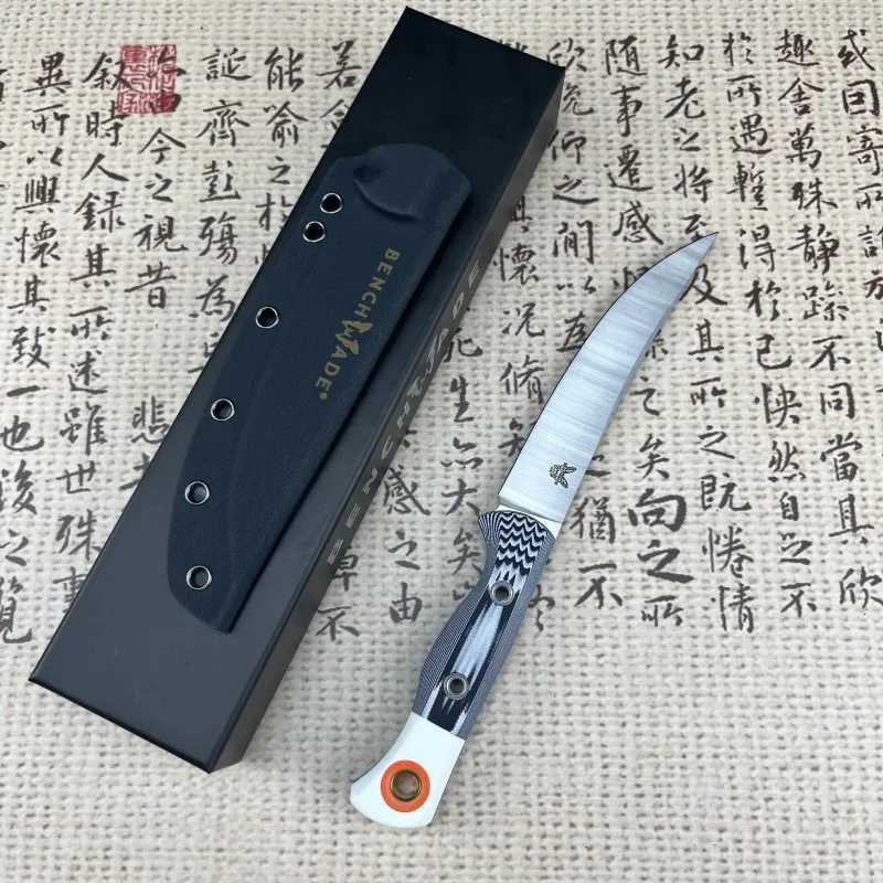 BM blade 15500-1K fixed blade S45VN blade steel hunting machine G10 handle outdoor camping hunting bag tool BM KnXJ250421