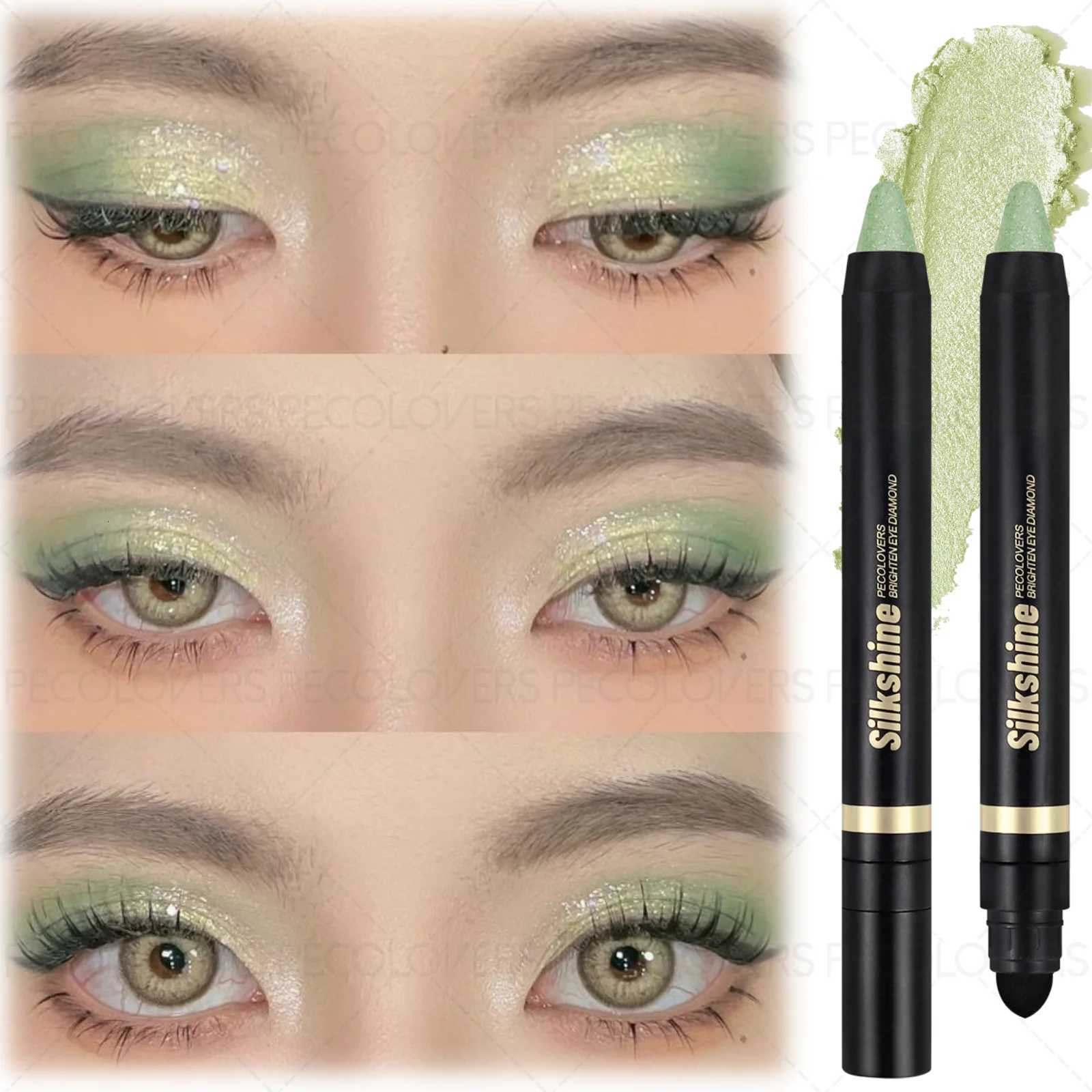 1PC Metal Double Head Eyeshadow Sticks Shiny Rich in Pigmentation Easy To Color Suitable for Christmas/music FestivalsT251122