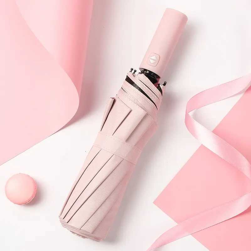 12 Bones Windproof Double Layer Resistant Umbrella Fully Automatic Rain Men Women Luxury Business Male Large Umbrellas ParasolM251122