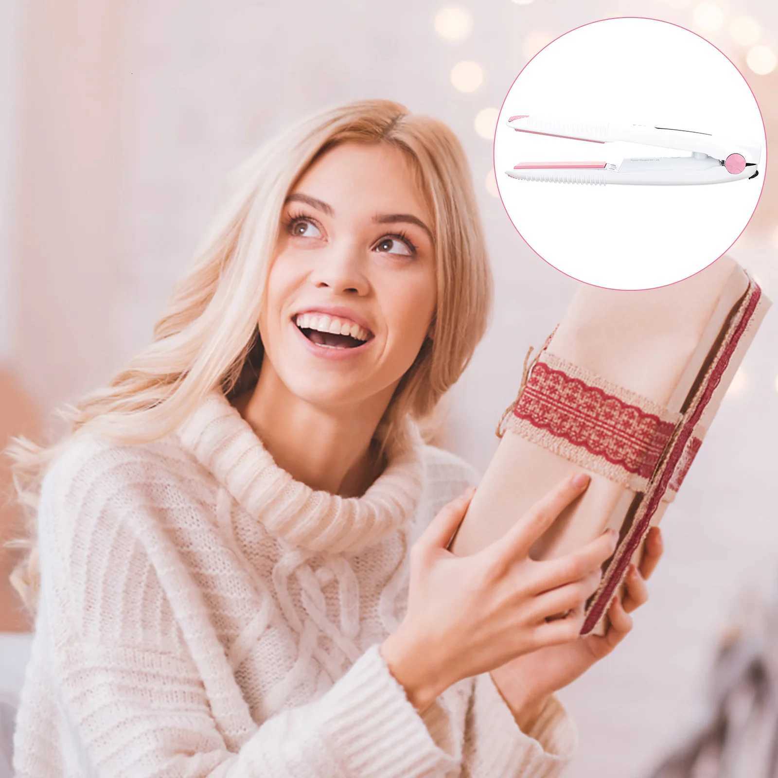 Cordless Rechargeable Hair Straightener Curler Small Lightweight Travel USB Hair Styling Straightener for Men Women 3T251122