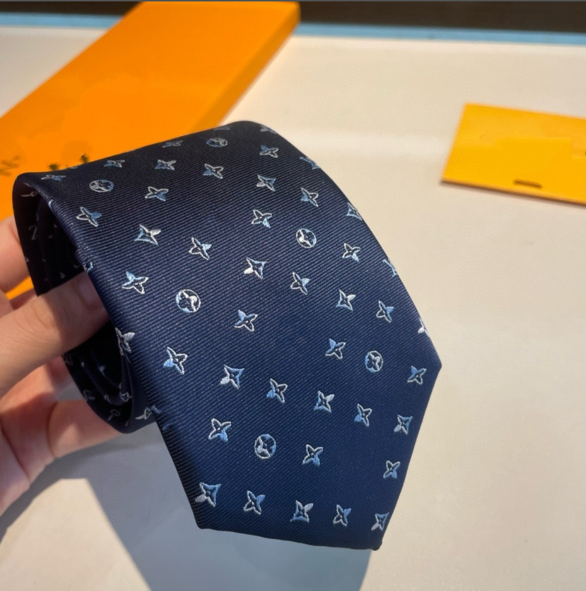 NEW 2026 Luxury Men's Fashion Tie Designer Ties Brand Business Neck Ties Casual Wedding NeckTies Retro Party Casual Silk Ties with Business 369258