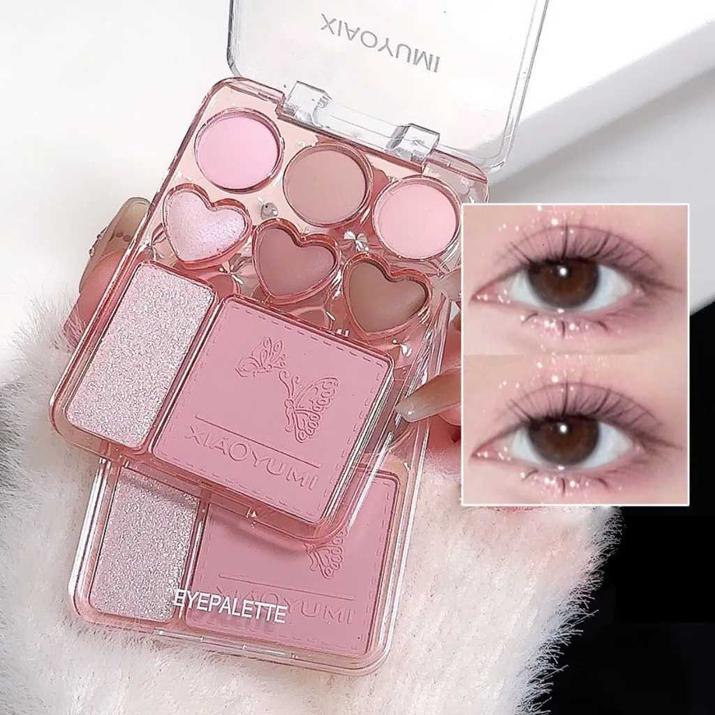 8-color love eye shadow plate sweetheart blush high-light integrated natural and long-lasting light shine eye shadowT251122