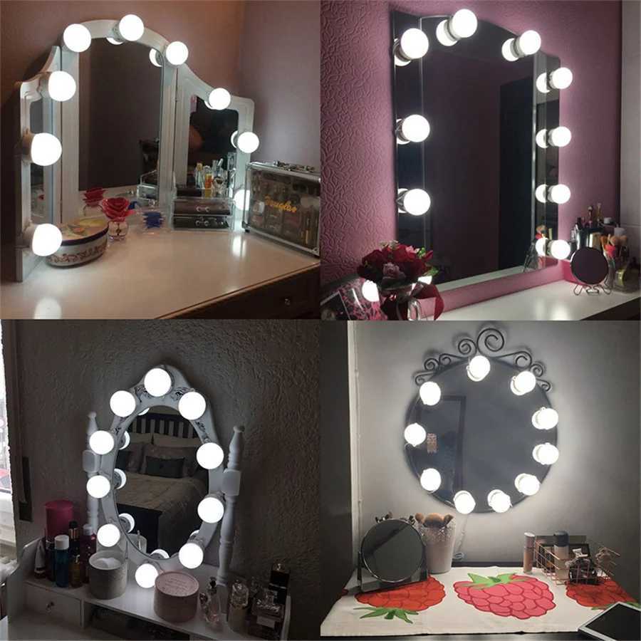 Dimmable Vanity Lights USB 3 Colors Makeup Mirror Light Beauty Fill Light LED Mirror Front Wall Lamp for Bathroom Dressing Table M251122