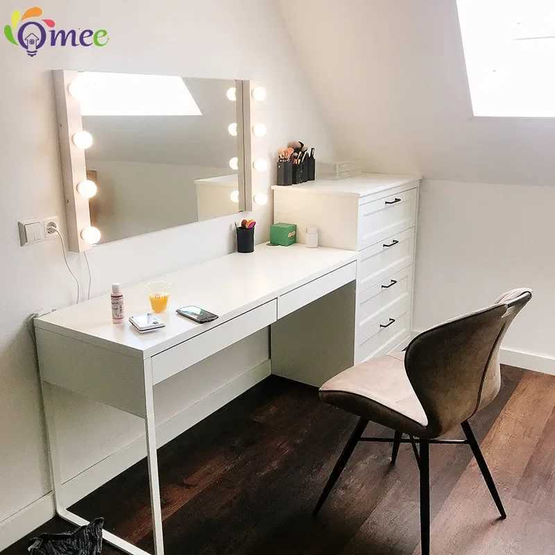 OMEE 3/5 Bulbs LED Mirror Light Dimming Vanity Dressing Table Lamp Cabinet Makeup Lights Around Mirror Wall Lamps Bathroom Decor M251122