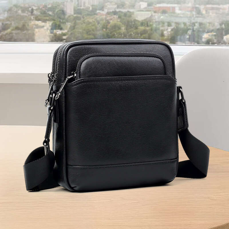 Luxury bag designer niche new leather large capacity messenger bag top cowhide casual high-end men's Hobo Shoulder Bags Totes