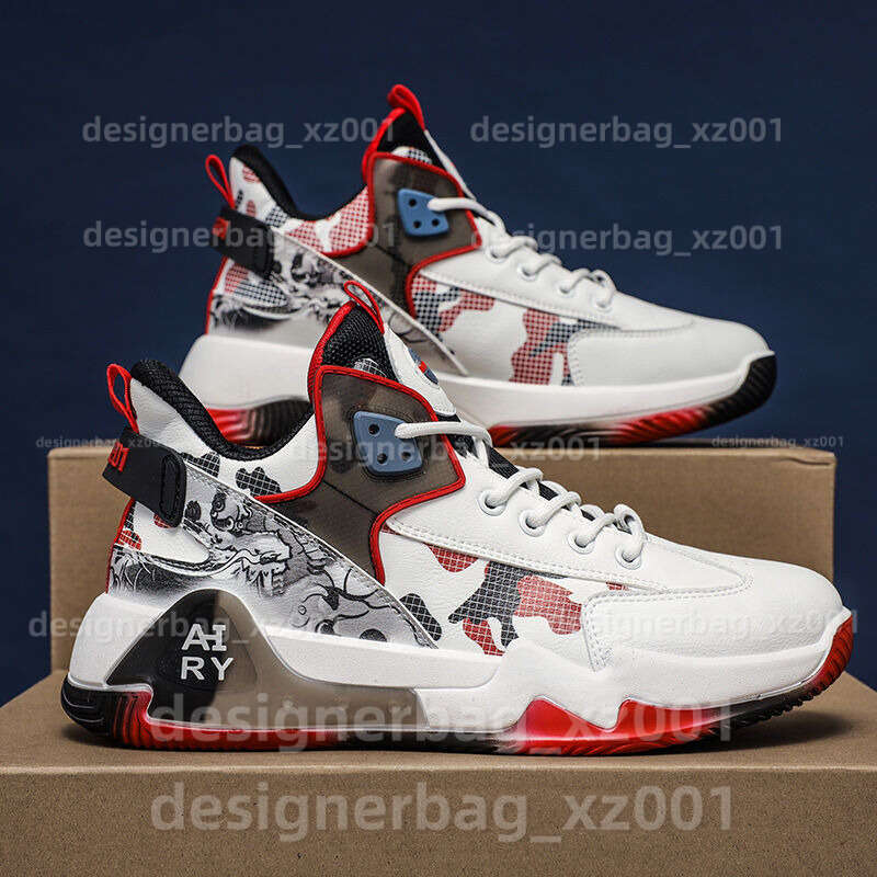Korean Version Basketball Shoes Men With Thick Soles Increased Height Designer High Top Color Blocked Sport Students Breathable Outdoor Running Shoes