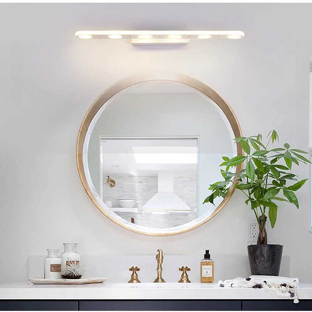 LED Wall Lamp Mirror Front Light 10W 15W Simple Modern Bathroom Makeup Toilet Bedroom Warm White Daylight AC110V AC220V M251122