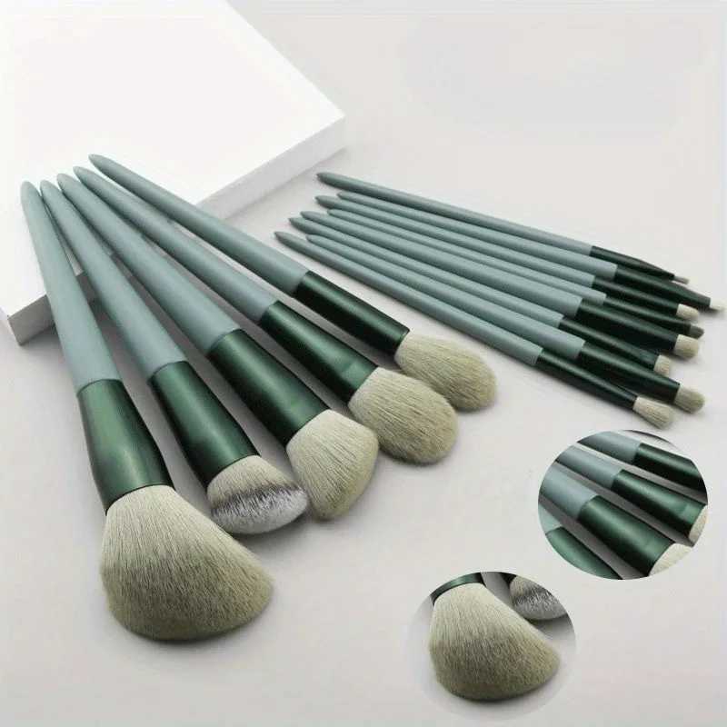 13Pcs Portable Makeup Brush Set With Storage Bag- Super Soft Gentlefor Flawless Makeup Looks - Travel-Friendly Easy to Clean C251122