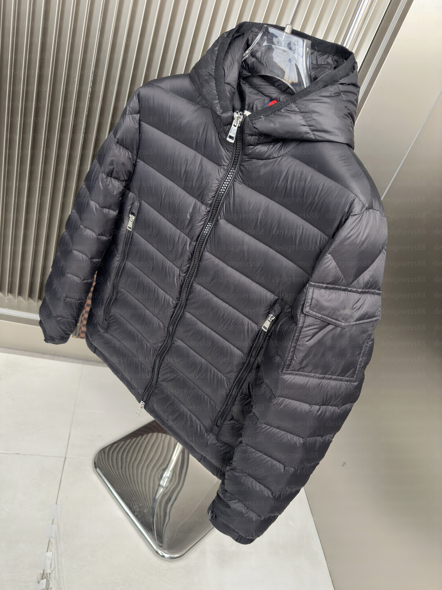Fashion winter down jacket designer men's puffer jacket winter clip on hat down jacket couple clothing zipper jacket y2k