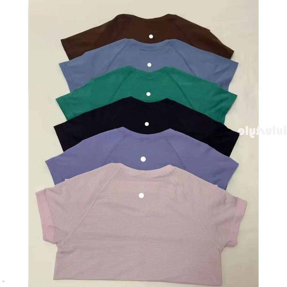 Black Friday Women Yoga Outfit Long Sleeve Solid Color Nude Sports Waist luluity lemonics sets T-Shirt Jogging shirt Sportswear Blouse luluity lemonics shirt