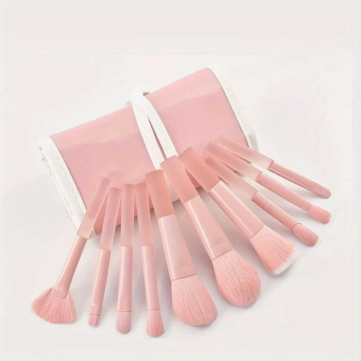 New Mini Makeup Brush Set 10PCS Eyeshadow Loose Powder Brush Travel Portable Soft Hair Makeup Tools Small Portable for Makeup C251122