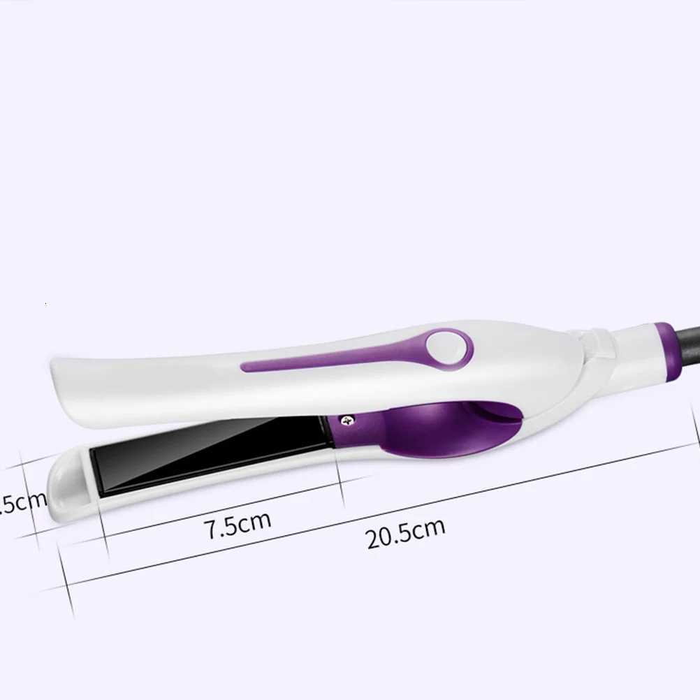 1Pcs Purple Ionic Hair Straightener Curler Electric Hair Splint Waver Multi Functional Styling Clamp for Home TravelT251122