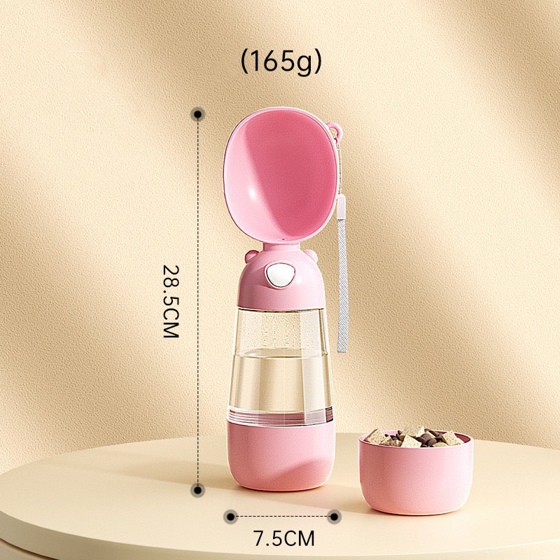 free shipping Portable Dual-pose Dog Water Bowl & Feeder for Outdoor Use