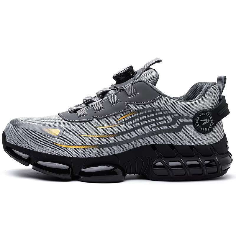 DHgargets CHITED safety, puncture resistant, anti slip, lightweight, breathable construction men's safety shoes, steel toe shoes
