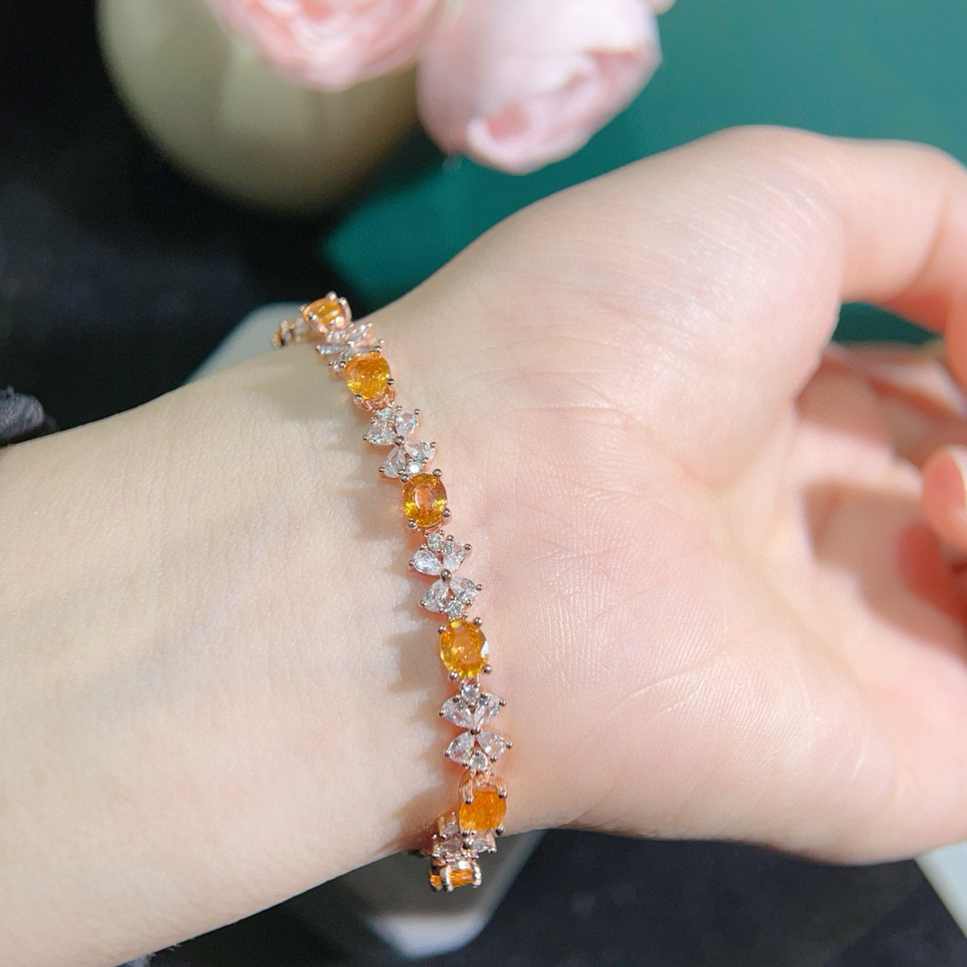 Fashion Diamond Bracelet Ring Set Colorful Shining Diamond Ring Bracelet Engagement Wedding Ring Jewelry